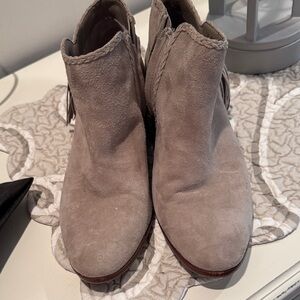 Sam Edelman Paige Suede Ankle Boots - Taupe